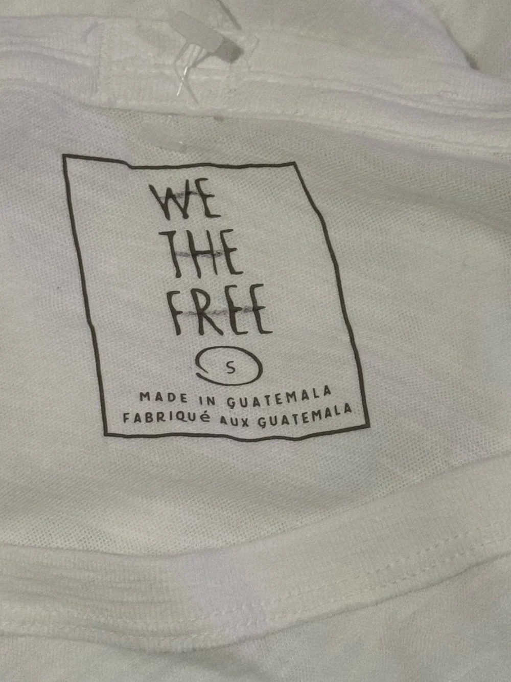 Free People x We the Free Care FP White U Fancy Tee Off Shoulder White T-shirt - Picture 6 of 10